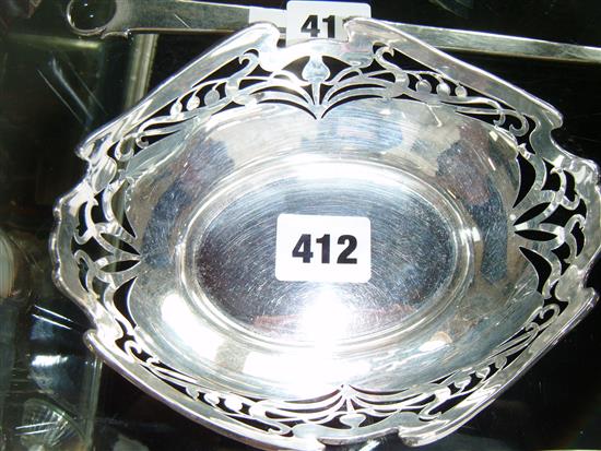 Edwardian silver bon bon basket